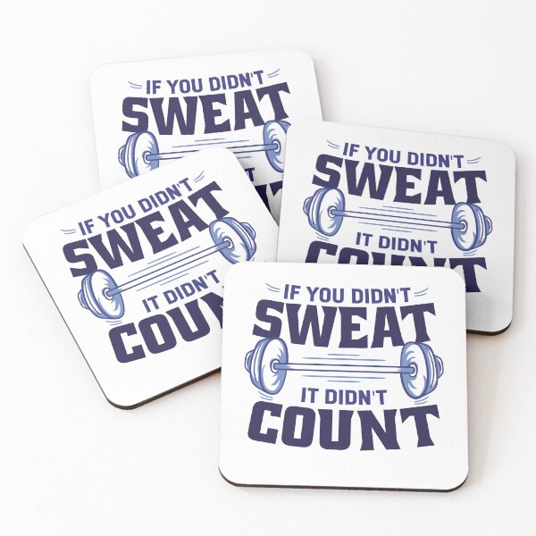 Item preview, Gym design - if you don't sweat it doesn't count designed and sold by Rob-Son.