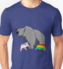 Mama/Papa Bear LGBT Pride Slim Fit T-Shirt