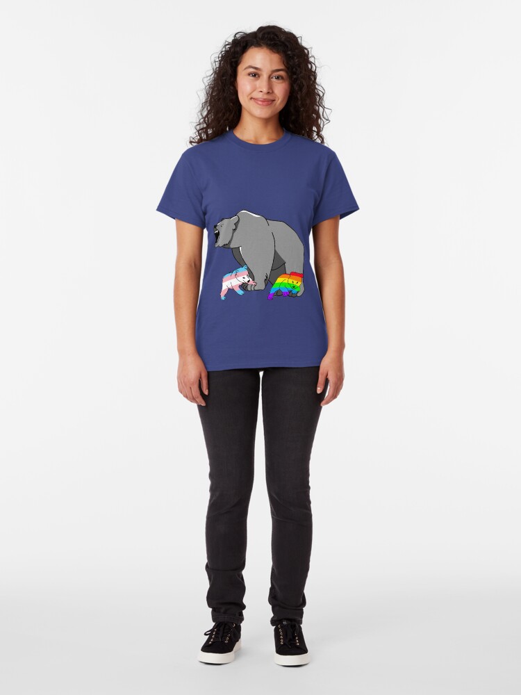 Alternate view of Mama/Papa Bear LGBT Pride Classic T-Shirt