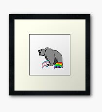 Mama / Papa Bär LGBT Pride Gerahmtes Wandbild