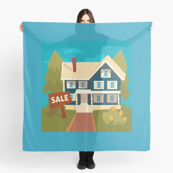 Real Estate Banner. House for Sale Scarf