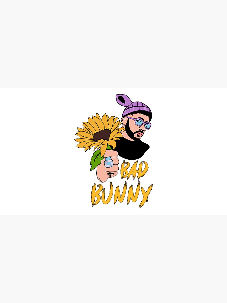 Bad Bunny Dodgers T-Shirt, Bad Bunny sunflower Cap for Sale by
