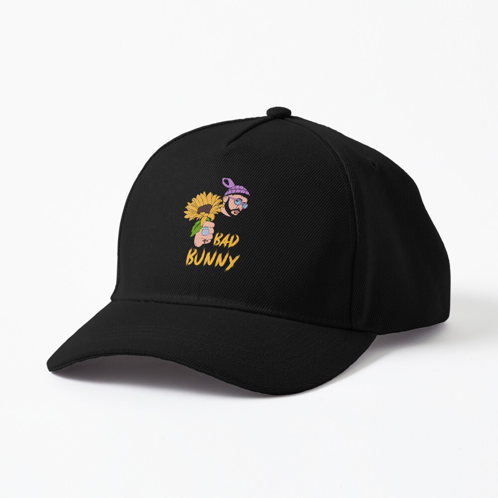 Bad Bunny Dodgers T-Shirt, Bad Bunny sunflower | Cap