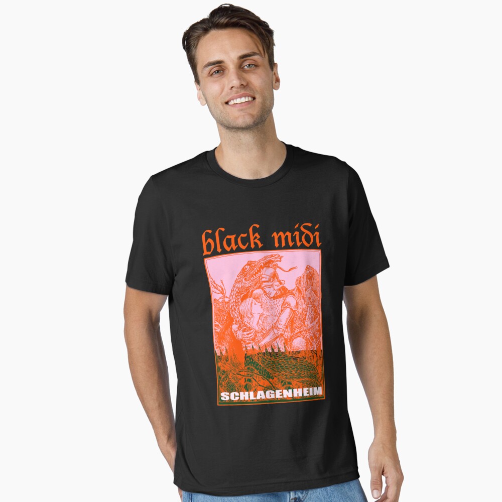 ミュージシャン black midi SCHLAGENHEIM TOUR T shirt Black Midi Schlagenheim Metal