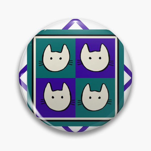 Item preview, Fab Four Felines (Green & Purple) designed and sold by Julia Marshall Felix.