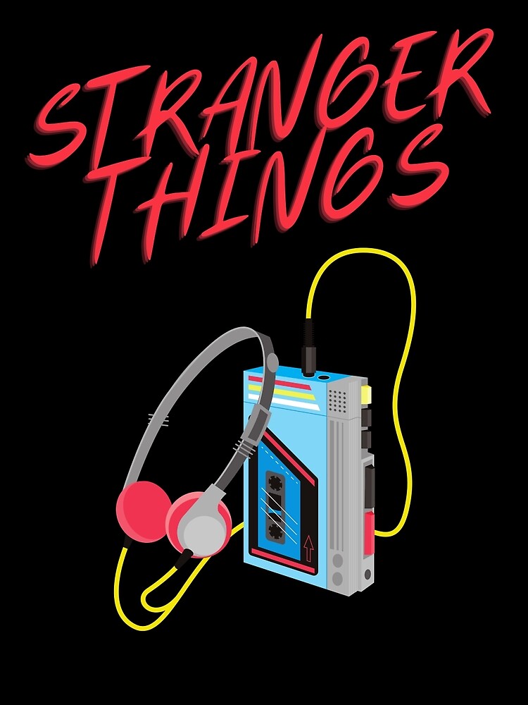"Stranger things Old Cassette player 90s" Poster for Sale by