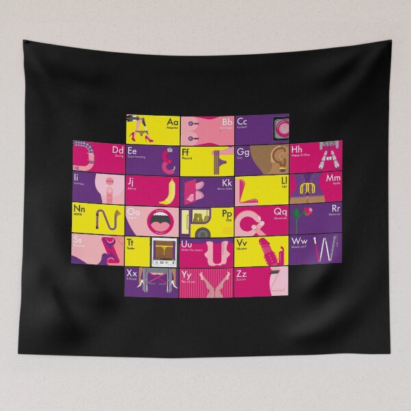Item preview, vulgar alphabet for adults. designed and sold by si3iy.