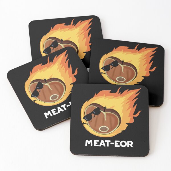 Artikelvorschau, Meat-eor Lustige Steak-Wortspiele (Dark BG) entworfen und verkauft von punnybone.