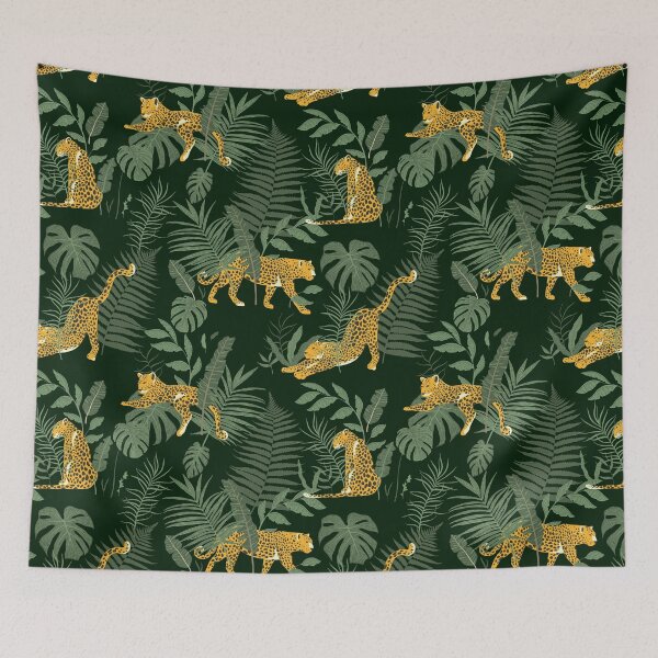 Item preview, Tropical Exotic Leopard and Jungle Print designed and sold by madtoyman.