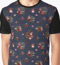 Rancors & Roses Navy Graphic T-Shirt
