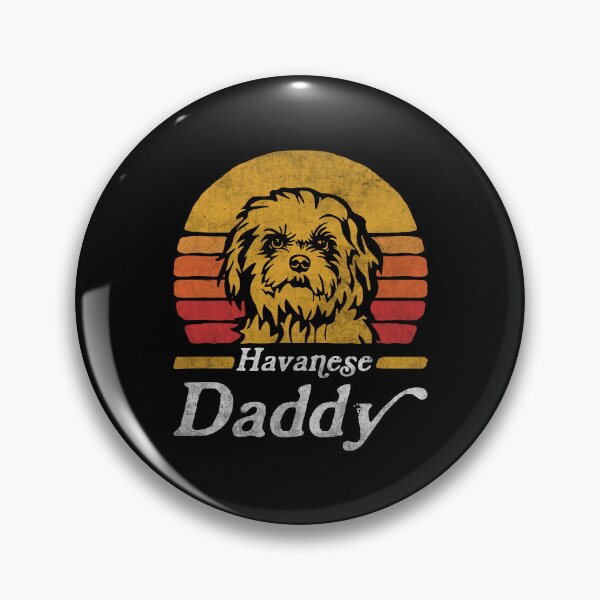 Item preview, Retro Vintage Havanese Daddy designed and sold by More Cute Dogs.