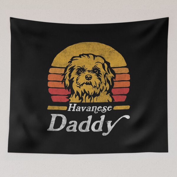 Item preview, Retro Vintage Havanese Daddy designed and sold by More Cute Dogs.
