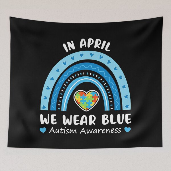 Item preview, Puzzle Rainbow In April We Wear Blue Autism Awareness designed and sold by HarveyHF.