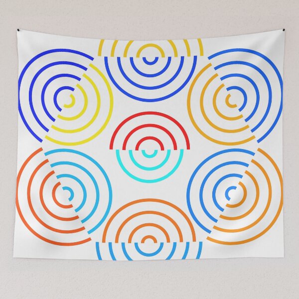 Item preview, Colorful Concentric Circles designed and sold by brutal-world.