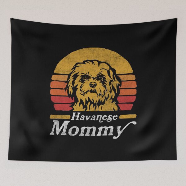 Item preview, Retro Vintage Havanese Mommy designed and sold by More Cute Dogs.