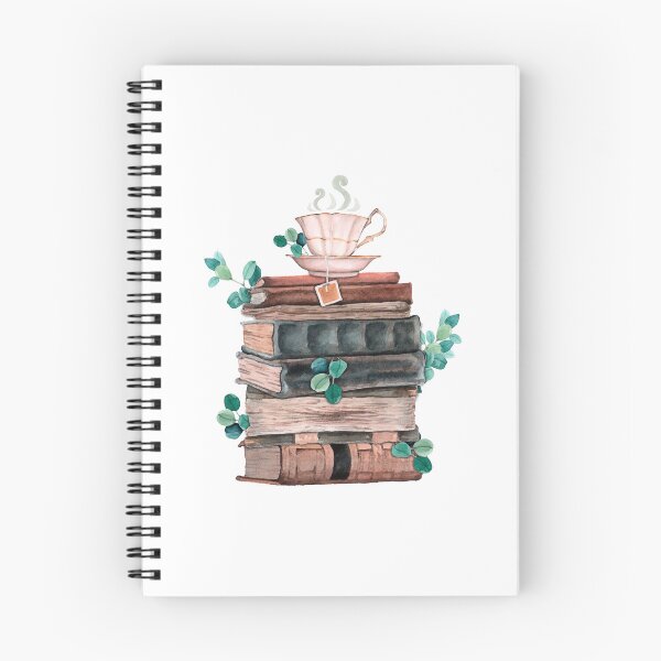 Item preview, Bookstack with Green Leaves and Cup designed and sold by Pavnud.