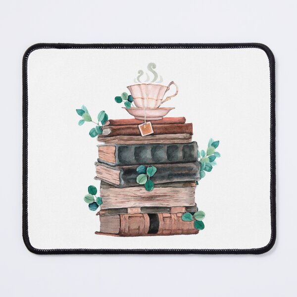 Item preview, Bookstack with Green Leaves and Cup designed and sold by Pavnud.