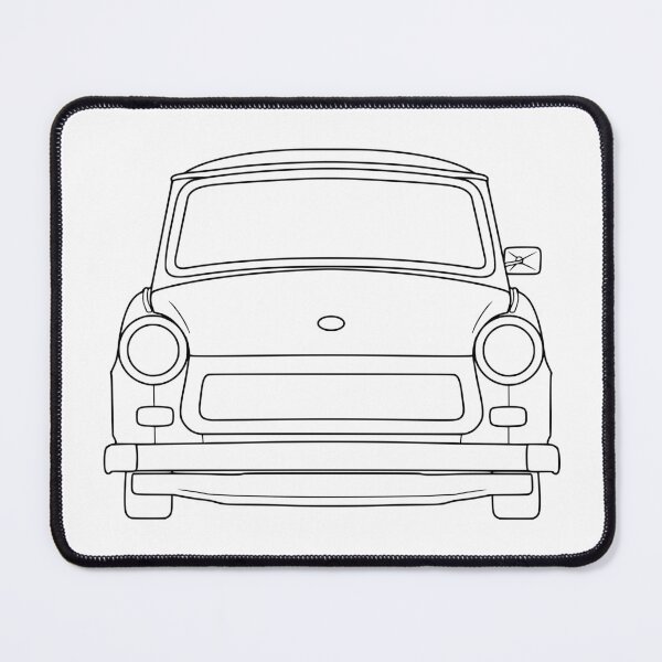 Item preview, Trabant 601 front black lines designed and sold by EdimDesign.