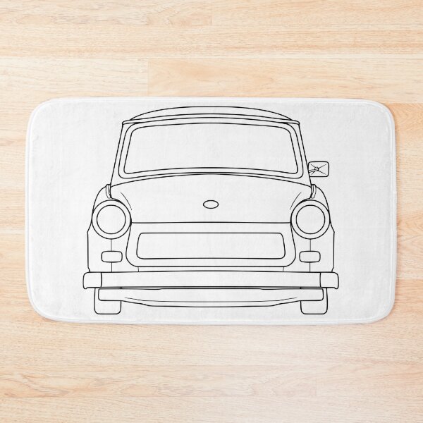 Item preview, Trabant 601 front black lines designed and sold by EdimDesign.
