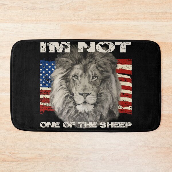 Item preview, I'm Not One of the Sheep T-shirt, Political Tee Shirt, American Pride Shirt, American Flag, Lion Head, Constitution, 2nd Amendment, America designed and sold by SassyFavorites.