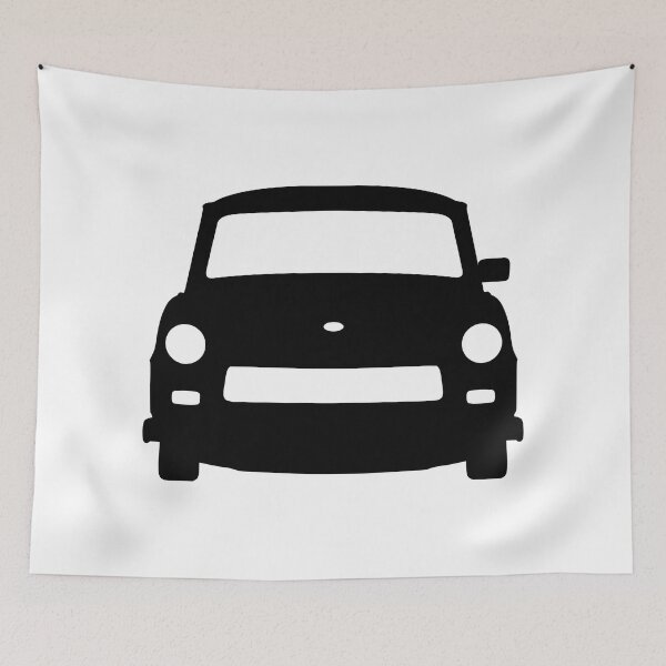 Item preview, Trabant 601 front black silhouette designed and sold by EdimDesign.