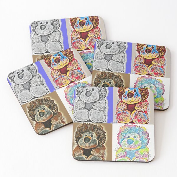 Item preview, Pop Art Cute Stuffed Lion Pattern  designed and sold by McThingummy.