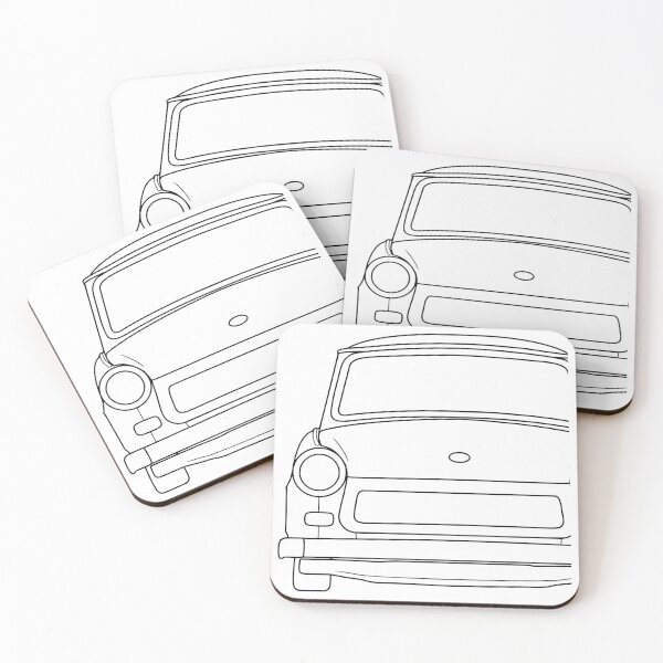 Item preview, Trabant 601 front black lines designed and sold by EdimDesign.