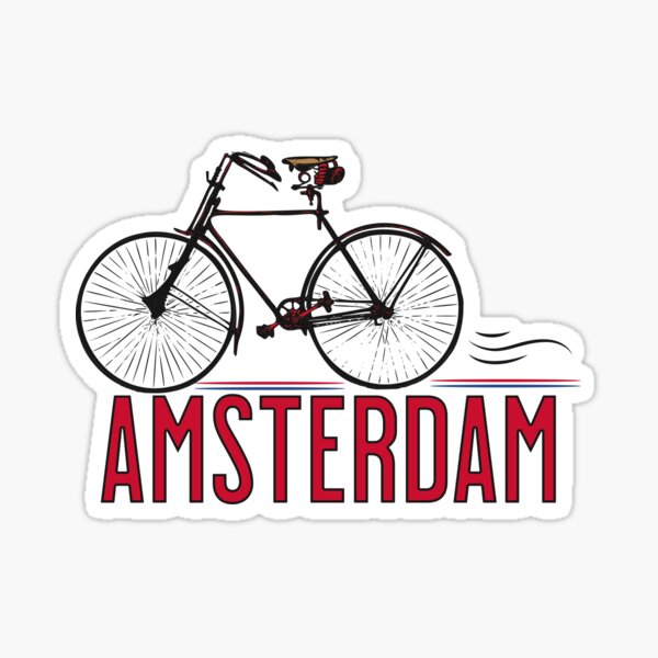 2 x 10cm/100mm Amsterdam Vinyl Sticker Decal Laptop Travel Luggage Car Bike Sign Fun #5783 
