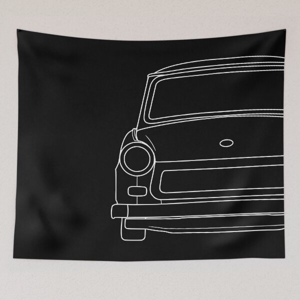 Item preview, Trabant 601 front white lines designed and sold by EdimDesign.
