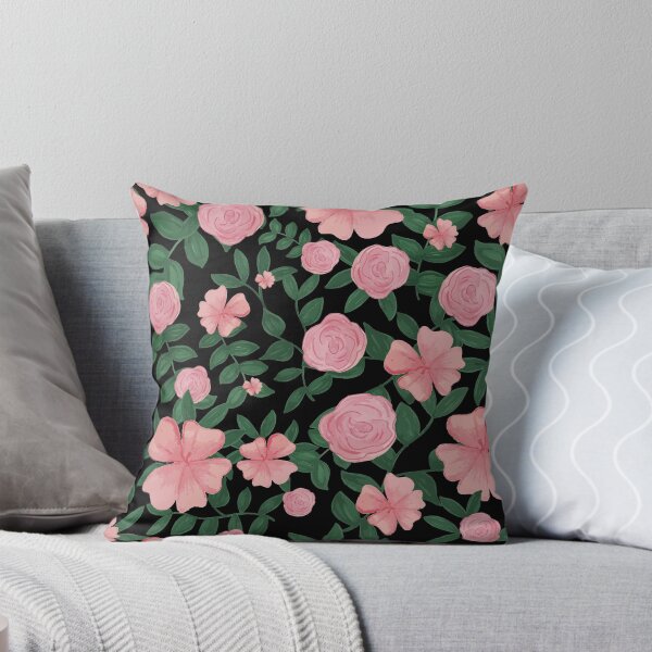 Item preview, Pink and Black Floral Pattern designed and sold by klthomas14.