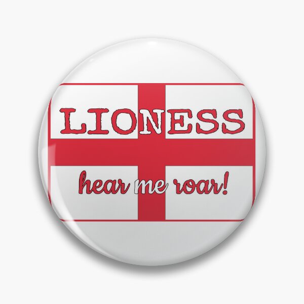 Item preview, England Flag Lioness Hear Me Roar Female Football Design designed and sold by TrulyEpoque.