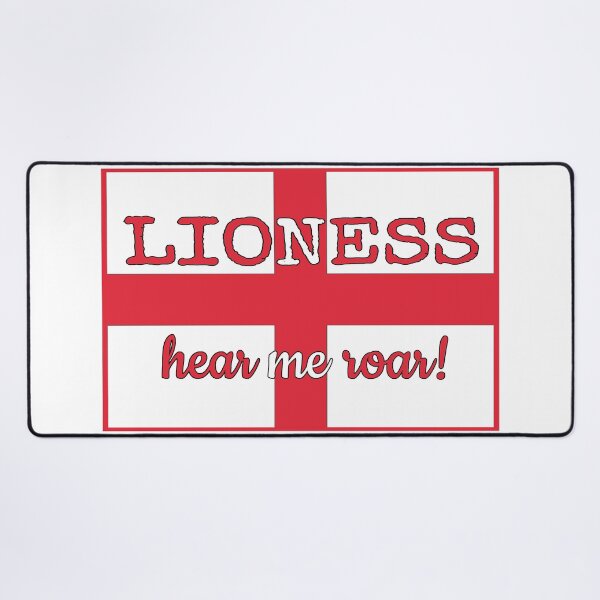 Item preview, England Flag Lioness Hear Me Roar Female Football Design designed and sold by TrulyEpoque.