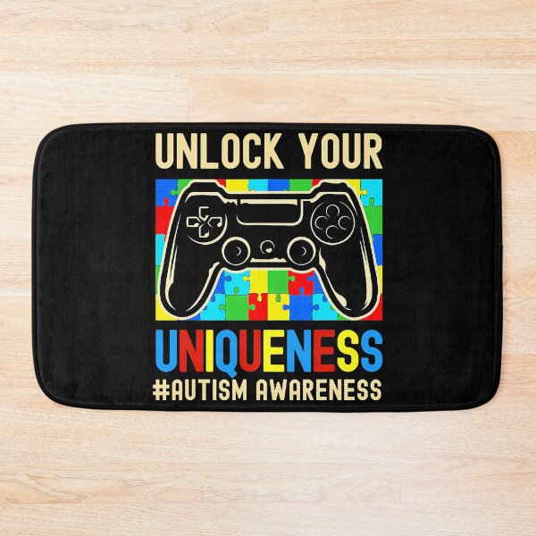 Item preview, Unlock Your Uniqueness Autism Awareness Video Game Controller Gamer designed and sold by HarveyHF.