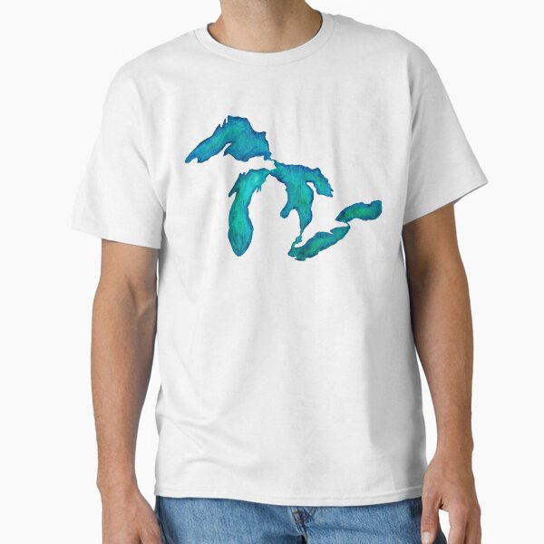 Vista previa del artículo con la obra «Acuarela Great Lakes», diseñado y vendido por GreatLakesLocal.
