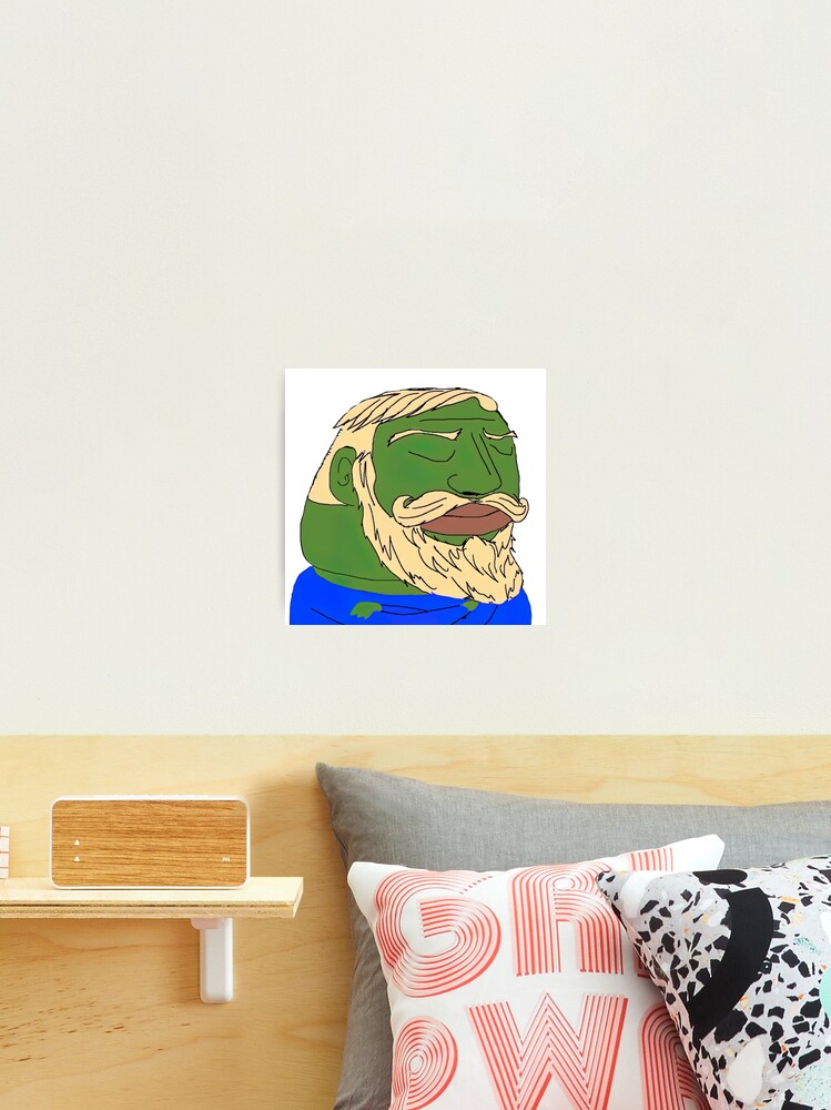 Giga Chad Meme Template ( Colorized )  Magnet for Sale by Pixel-Turtle