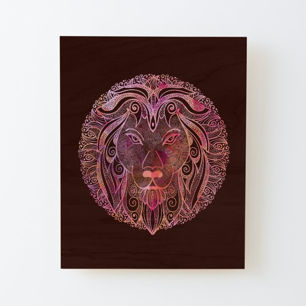I am lion… hear me roar Wood Mounted Print