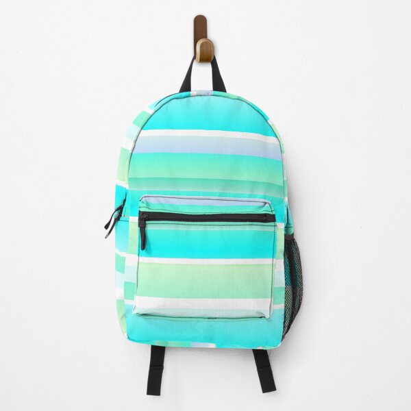 Item preview, seafoam green color striped designed and sold by lausn.