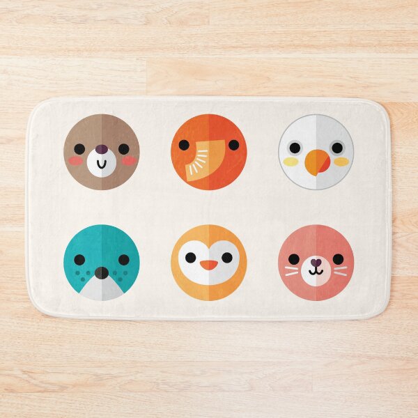 Item preview, Cute Smiley Animal Faces - Set 1 designed and sold by Daisy Beatrice.