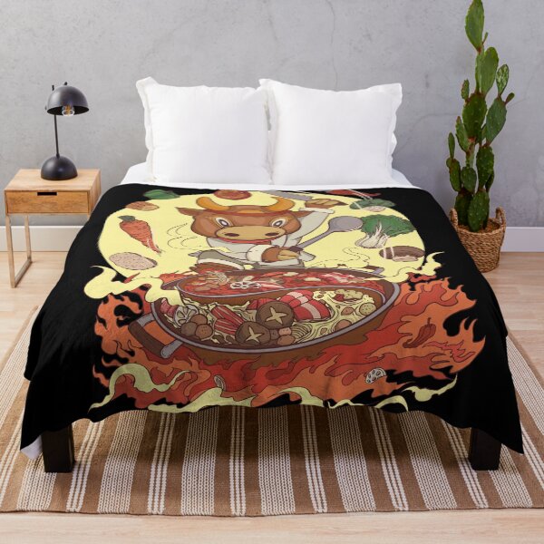Item preview, Kawaii Ox Cooking Ramen Noodles Anime Gift designed and sold by GraphismNinja.