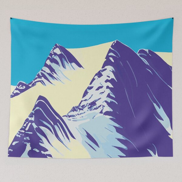 Item preview, Snowy Mountain Peaks Illustration designed and sold by Arkneer.