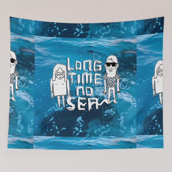 Item preview, Funny, Ocean Sea Summer Vibe, Long Time No Sea designed and sold by badlydrawnbabe.