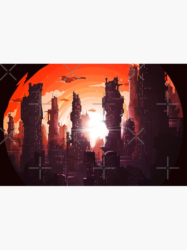 Space city on the edge of the universe by andrey-art