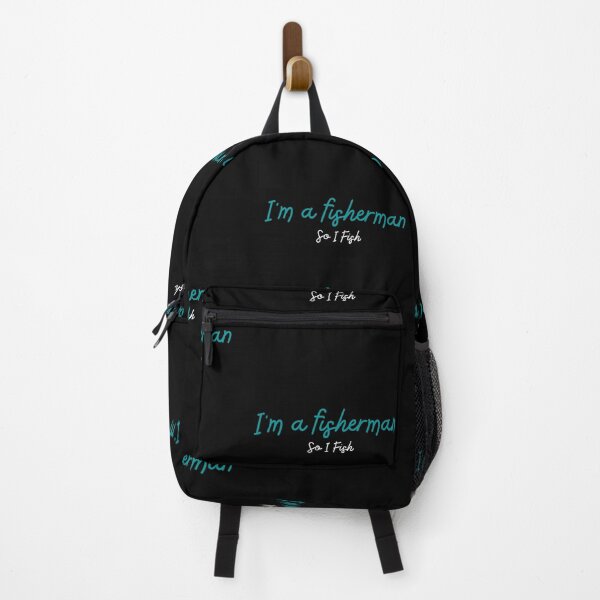 Item preview, I am a fisherman so i fish fly bass fishing outdoors blue wording designed and sold by Yakisha Gates.