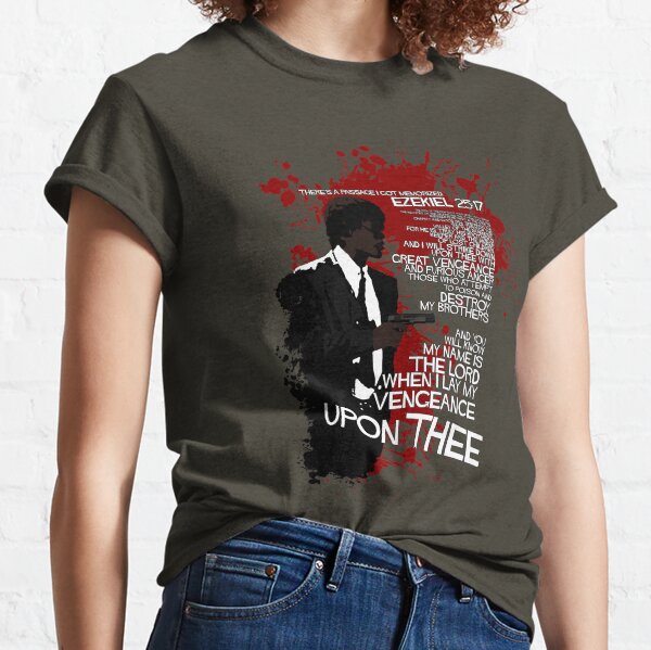 Movie Quote with-a-gun 4 PULP FICTION Classic T-Shirt