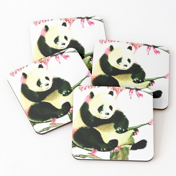 Item preview, Extremely Cute Image Of Panda Sitting in Cherry Blossom tree.  designed and sold by mrtom414.