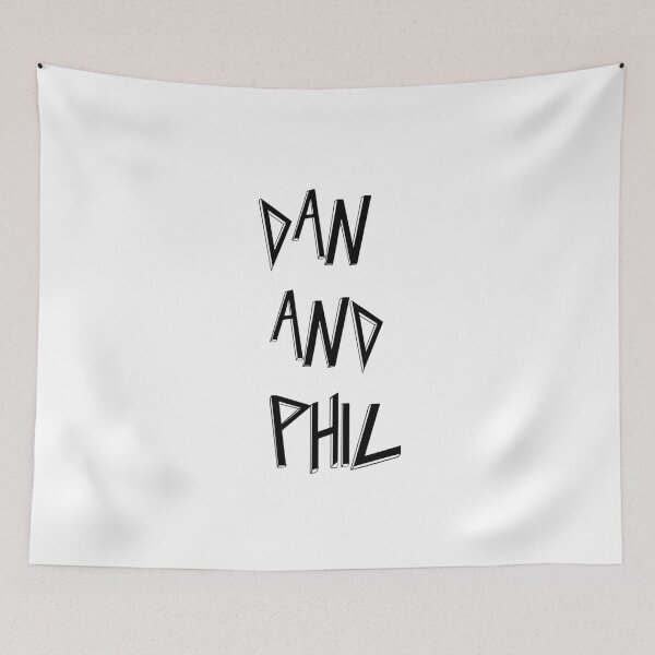 Item preview, dan and phil typography designed and sold by artsydoodles.