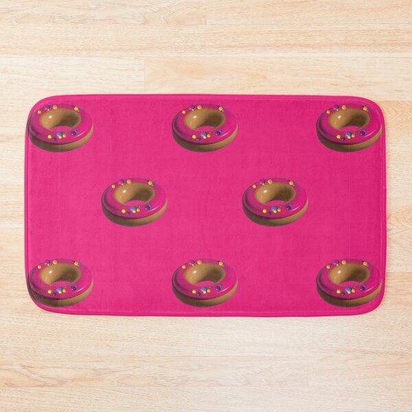 Item preview, Glazed donuts, pink field  designed and sold by nadica.