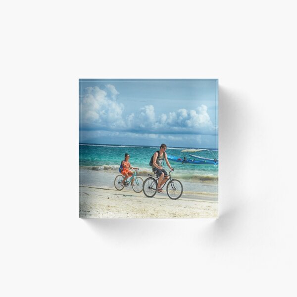 Tulum Beach Ride Acrylic Block