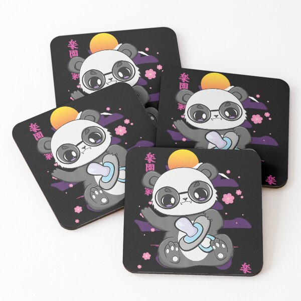 Item preview, Chinese panda with soother and kawaii bear for otaku designed and sold by DanielPenington.