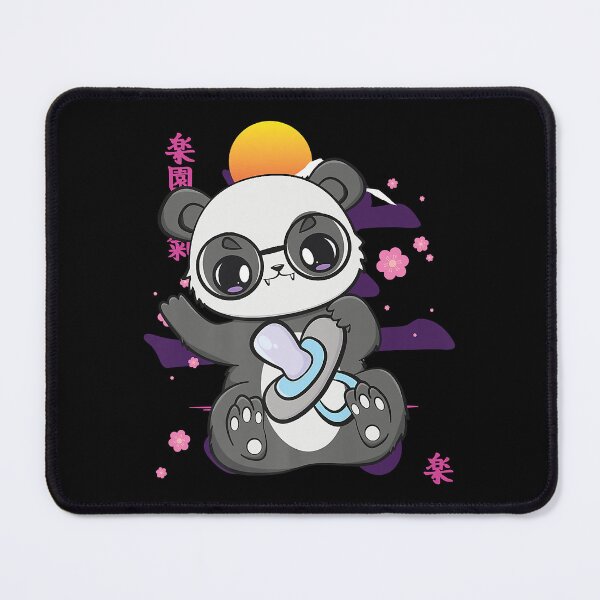 Item preview, Chinese panda with soother and kawaii bear for otaku designed and sold by DanielPenington.